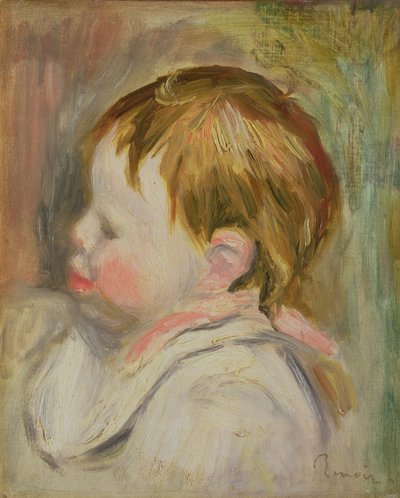 Cabeza de un Bebé de Pierre Auguste Renoir